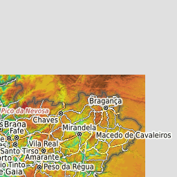 Mapa geográfico de Portugal: topografia e características físicas